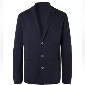 Mr P Porter Wool Cardigan, Suit Jacket Blazer Look. Worn Once. 100% Merino Wool